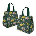 thumbnail image 2 of Green Dinosaurs ChristmasTrees Socks Pattern Insulated Lunch Bag for Women & Adults,Large Portable Soft Cooler Lunch Bag,Thermal Food Storage Tote with Pearl Cotton,8.66L,8.75x5.75x9.5 Inch, 2 of 6