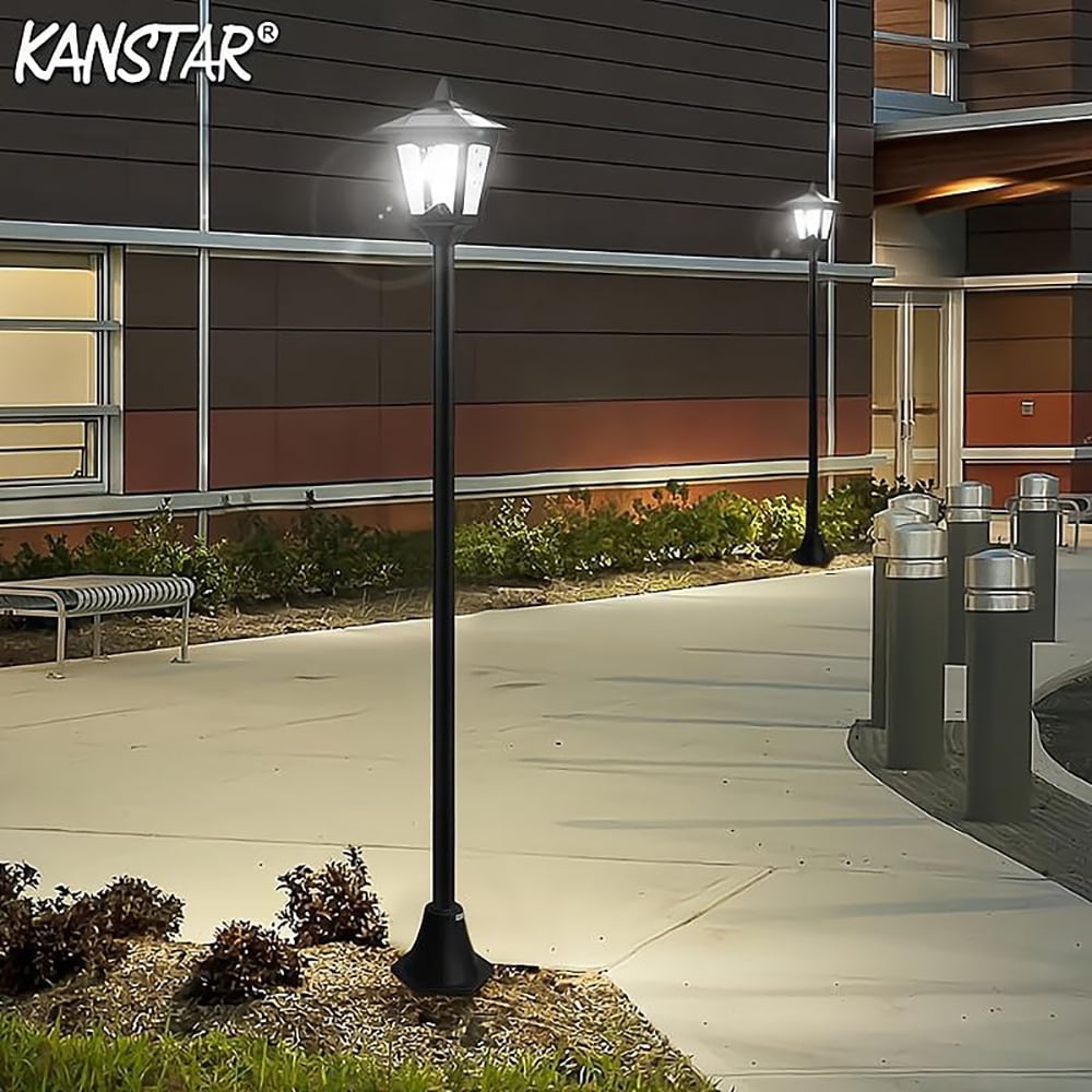 67" Vintage Solar Lamp Post Light, Waterproof Outdoor LED with Adjustable Height, Auto On/Off for Garden, Patio, Lawn – Solar Powered Yard Decor