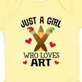 thumbnail image 4 of Inktastic Artist Just A Girl Who Loves Art Girls Baby Bodysuit, 4 of 5