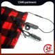 thumbnail image 2 of Manta de calefacción eléctrica para coche, interruptor LCD rápido, ajuste de control de temperatura, accesorios de Camping de invierno, 100x60cm, 12v, 2 of 4