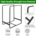 thumbnail image 6 of SUNFIOCN 4PCS Plate Holders Organizer, Metal Dish Storage Dying Display Rack for Cabinet, Counter and Cupboard - Black? 2 Small and 2 Large, 6 of 8
