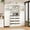 White, variant on Harper & Bright Designs Farmhouse Kitchen Pantry Cabinet with Hutch, Tall Kitchen Storage Cabinet with Door and Drawer, Freestanding Hutch with Adjustable Shelf and Pull-out Trays, 70.9", Gray