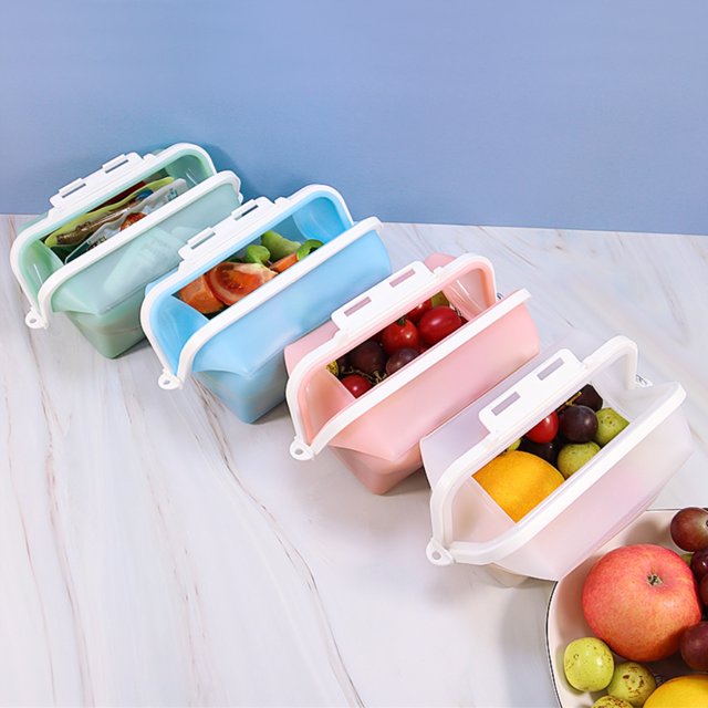 Bolsas para congelador, bolsas de silicona para almacenar alimentos, bolsas de silicona para almacenar alimentos, bolsas antisabores para mantener la frescura, materiales de la mejor calidad