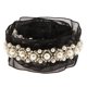 thumbnail image 1 of 1 Yarda de Pers Encaje Costura Cinta DIY Apliques 3cm Negro Sunnimix Cinta de perlas, 1 of 7