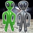 thumbnail image 3 of 2pcs Alien Balloons Green Inflatable Alien Jumbo Alien Inflate Toy for Party Decorations, Birthday, Halloween, Alien Theme Party, 3 of 5