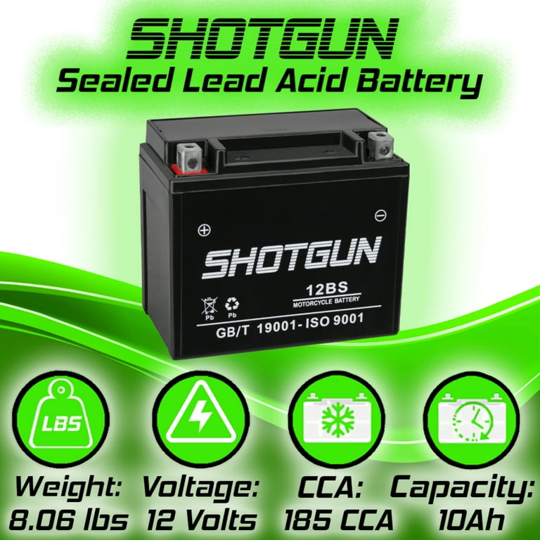 ☆Y12☆ Shotgun YTX12-BS Motorsports Battery Compatible with Kawasaki