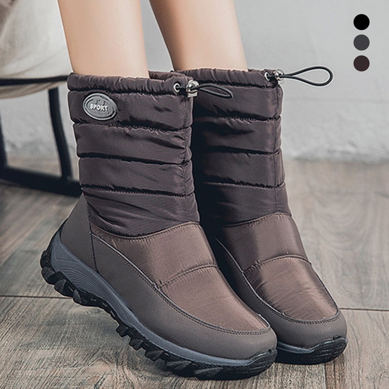 Women’s Plush Ankle Boots - Warm, Water-Resistant, Non-Slip Sole For Winter - Cozy Indoor/Outdoor Boots 7 thumbnail image