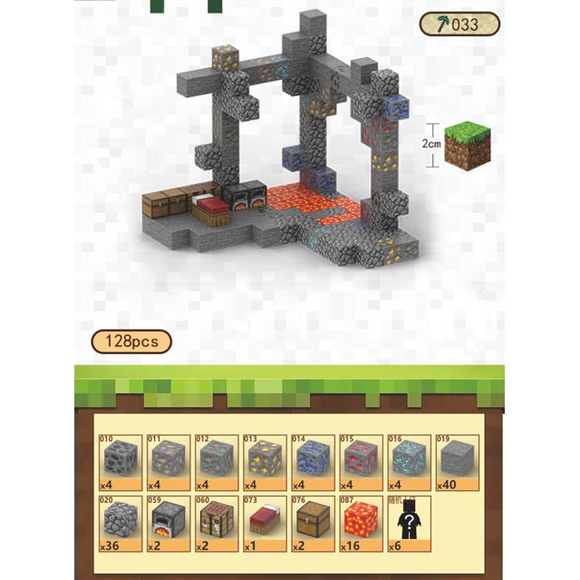 2024 Magnetic Block Blocks, My Mini World Magnetic Toys, Decompress Assembled Magnetic Blocks-week