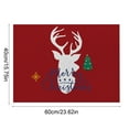 thumbnail image 4 of Bowayaoa Christmas Floor Mat Absorbent Door Mat for Entryway, Non Slip Kitchen Rug, Holiday Home Decor Polyester Mat for Living Room, 4 of 7