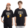 thumbnail image 2 of Druncle Like A Normal Uncle Only Drunker Vintage Graphic Tee for Men, Funny Family Gift Cotton Short Sleeves T-Shirt, 2 of 6