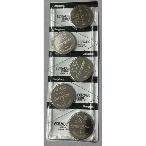 Energizer CR2430 3V Lithium Coin Battery 5 Pack