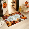 thumbnail image 5 of Fall Pumpkin Maple Leaves Floor Mat – Halloween Thanksgiving Decorative Rug for Entrance, Porch, Bathroom & Kitchen, 5 of 6