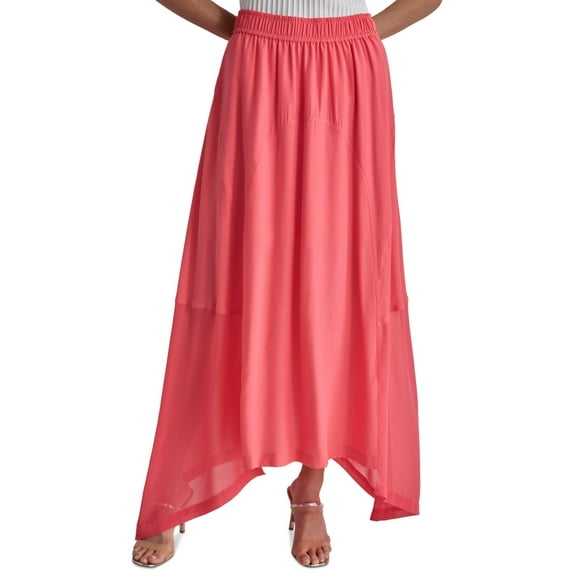 DKNY Womens Handkerchief Hem Mixed Bch Corl XL