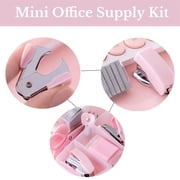 8 pcs Mini Office Supply Kits – Includes Mini Stapler, Scissors, Staple Remover, Puncher, Pencil Sharpener, Tape Dispenser