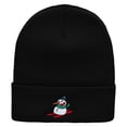 thumbnail image 5 of Snowman Riding Embroidered 12 Inch Long Knitted Beanie - Black OSFM, 5 of 5