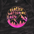 thumbnail image 4 of Inktastic Glacier National Park Montana Pink Mountains Boys or Girls Baby Bodysuit, 4 of 5