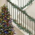 thumbnail image 4 of geerera 5.9 Ft Artificial Pine Garland, Realistic Cedar Cypress Greenery for Holiday Decor, Mantel Fireplace Table Centerpiece Indoor Christmas Decorations, 4 of 6