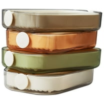 Worgeous 4 Pcs Soapstone Tray for Kitchen Sink Drain Soap Dish 14.20X8.80X2.50CM