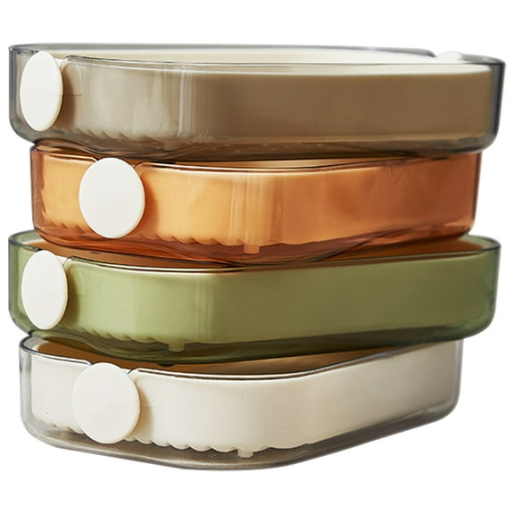 Worgeous 4 Pcs Soapstone Tray for Kitchen Sink Drain Soap Dish 14.20X8.80X2.50CM