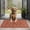 Football Outline Orange Pattern, variant on Football Fire Orange Pattern Washable Non Slip Indoor Door Mat, Decorative Entry Rug for Entrance, Bedroom, Kitchen, Bathroom, 16"x24"
