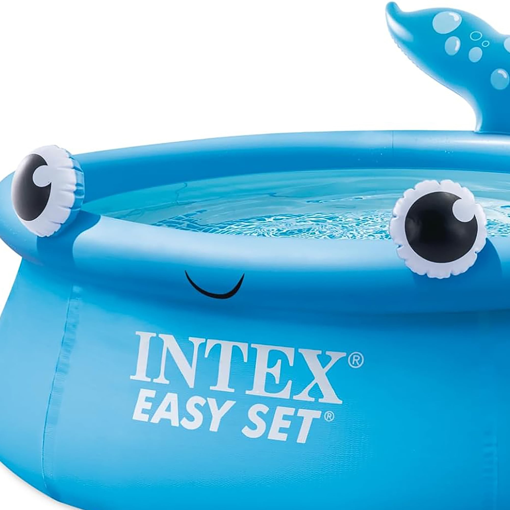 Jolly Whale Easy Set 6' x 20" Inflatable Pool for Kids