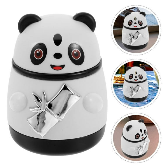 FRCOLOR Cute Panda Toothpick Dispenser Automatic Toothpick Holder with Lid Creative Toothpick Container Novelty Animal-Themed Toothpick Storage Box
