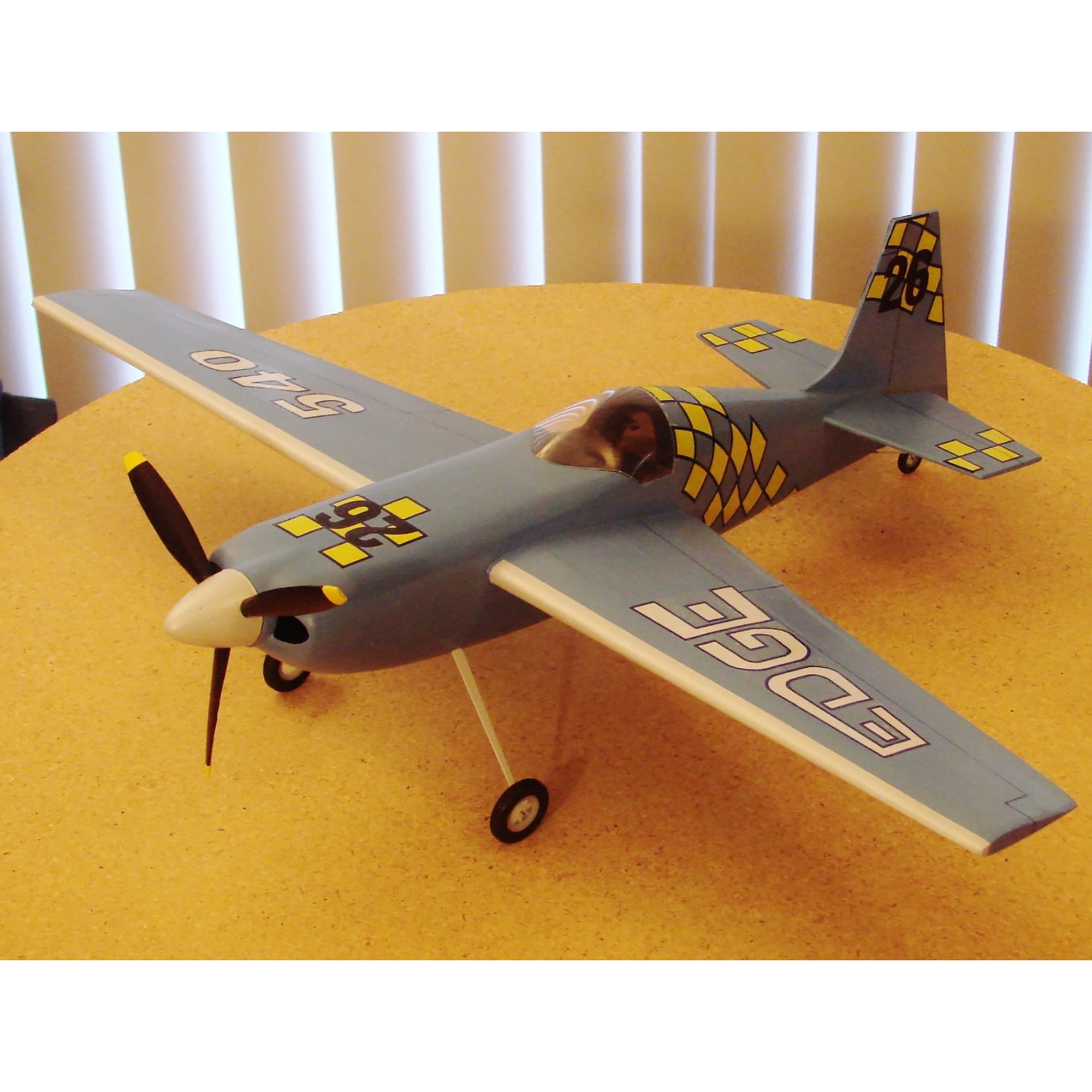 Guillow's: Flying Model Kit - Edge 540 - 20" Wingspan, Classic Balsa Wood, DIY Build-By-Number Plane Building, Laser-Cut Parts, Hobby Collectible, 703