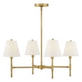 thumbnail image 5 of 83774LCB Lark Beale - 20W 4 LED Medium Chandelier-13.25 Inches Tall and 28 Inches Wide-Lacquered Brass Finish, 5 of 16