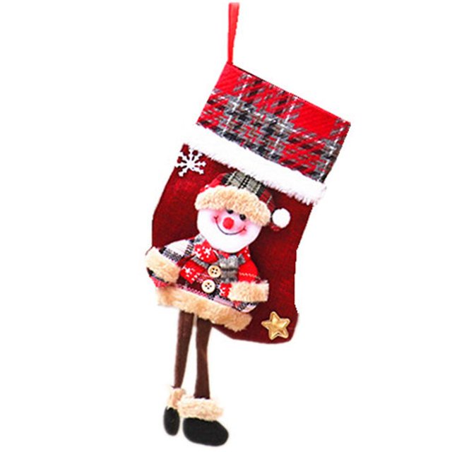 Medias navideñas, calcetines grandes personalizados hechos a mano, regalos de decoración para fiestas navideñas, adornos compatibles con el árbol de Navidad