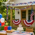 thumbnail image 5 of 2 Pack Patriotic Star Garland – 25ft Red White Blue Decoration, 4th of July Independence Day Party Banner, USA Flag Themed Outdoor & Indoor Decor, 5 of 10