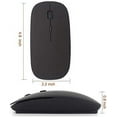 thumbnail image 2 of Bluetooth Mouse Rechargeable Wireless Mouse for MacBook Pro,Bluetooth Wireless Mouse for Laptop PC Computer, 2 of 5