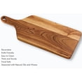 thumbnail image 2 of Vesta Homes Wooden Cutting Board for Kitchen/Chopping/Serving Board, Platter for Vegetables, Cheese and Charcuterie | Acacia Wood |16 * 7 Inches | Handmade in India, 2 of 6