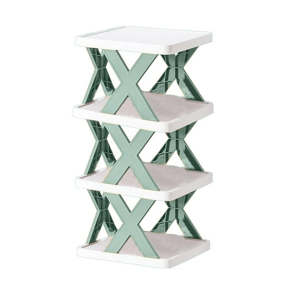 Wovilon Household Space Saving Storage Plastic Multi-layer Shelf Small