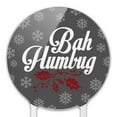 thumbnail image 3 of Acrylic Bah Humbug Christmas Funny Cake Topper Party Decoration for Wedding Anniversary Birthday Graduation, 3 of 6