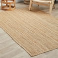 thumbnail image 2 of DecorAvenue Hand Woven Braided Farmhouse Jute Area Rug Beige Natural Color 5 ft x 8 ft, 2 of 6