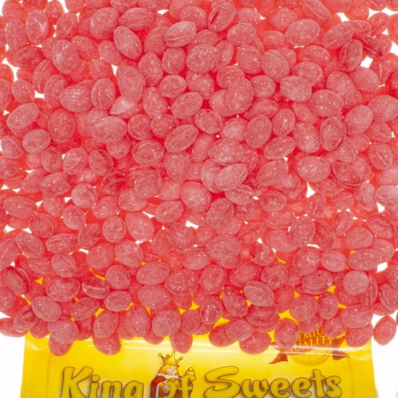 Claey's Wild Cherry Sanded Drops 5 Pounds Old-Fashioned Hard Candy in a Resealable King of Sweets Bag