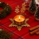 thumbnail image 1 of Metal Candlestick Christmas Snowflake Hollow Candlestick Christmas Gold Candlestick Desktop Decoration Suitable For Bedroom Desktop Christmas Decoration, 1 of 6