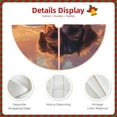 thumbnail image 3 of Sikiie Puppy Lying On A Cloud Nativity Christmas Tree Skirt, Jesus Christian Winter Holiday Tree Mat Decoration(30-48IN), 3 of 6
