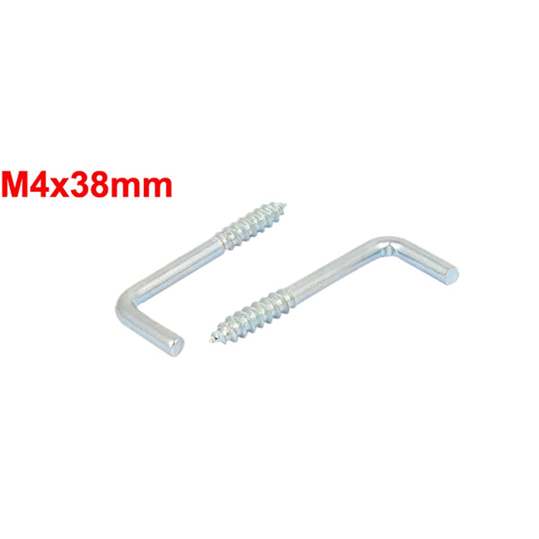 Uxcell Home Wall L Shaped Self Tapping Metal Screw Hook Picture Hanger  M2.5x25mm 50pcs 