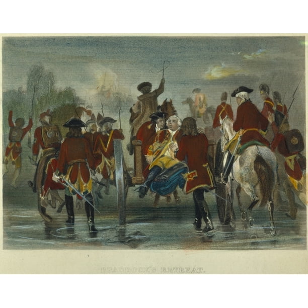 Braddock Fort Duquesne Nthe Mortally Wounded Major General Edward