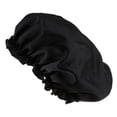 thumbnail image 1 of Gorros de Satén de Seda Strade Fareast Limited para Dormir Cuidado del Cabello Color Negro Paquete de 4, 1 of 8