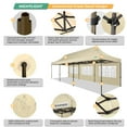 thumbnail image 3 of COBIZI Heavy Duty 10x30 Party Tent,Commercial pop up Canopy for Parties,Waterproof Gazebos, 8 Sidewalls,Waterproof UPF50+,Khaki, 3 of 6
