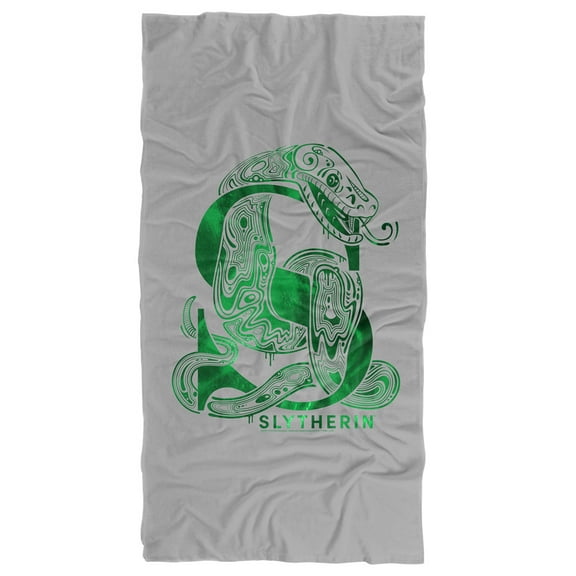 Harry Potter Slytherin S Logo Officially Licensed Beach Towel 30' X 60'