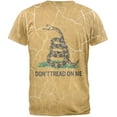 thumbnail image 2 of Distressed Gadsden Flag Mens T Shirt Heather White MD, 2 of 2
