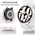 thumbnail image 2 of czcpp-[Lot de 2] Étui Compatible avec Samsung Galaxy Watch 6 40mm, Étui de Protection en PC à Rangée Unique Bling (44mm, Starlight + Transparent), 2 of 4