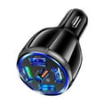 thumbnail image 3 of Cargador De Coche Rápido De 2x5 Puertos USB QC3.0 Cargador De Teléfono Para Coche Para Teléfonos Coches Negro, 3 of 10