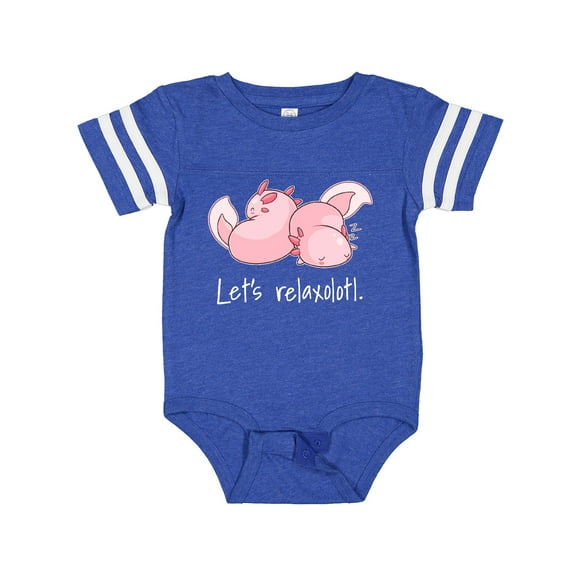 Inktastic Let's Relaxolotl with Cute Sleeping Axolotls Boys or Girls Baby Bodysuit