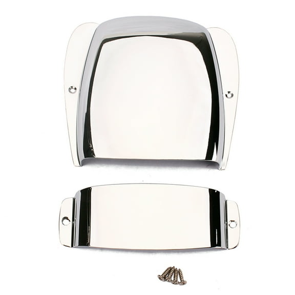 IBASETOY Plated Silver Pickup Cover Set for Guitar and Bass Accessories