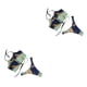 thumbnail image 4 of Jumpingount Tankini estampado bohemio cintura alta Split traje de baño Push-up Bra Panty Pool Party traje de baño señora adultos Braguita Sujetador Verde XL 2piezas, 4 of 6