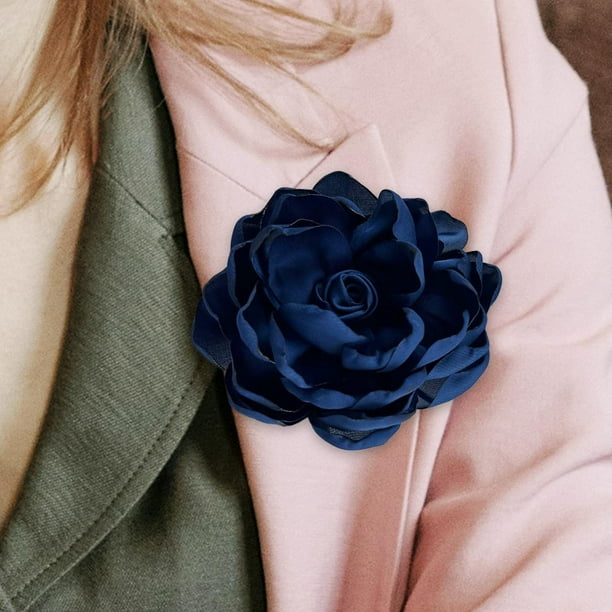 Broche de flor,Broche de flores de 10 cm,accesorios para  ropa,regalos,Broches florales para mujer,elegante adorno para traje de  vestir,Pines de solapa